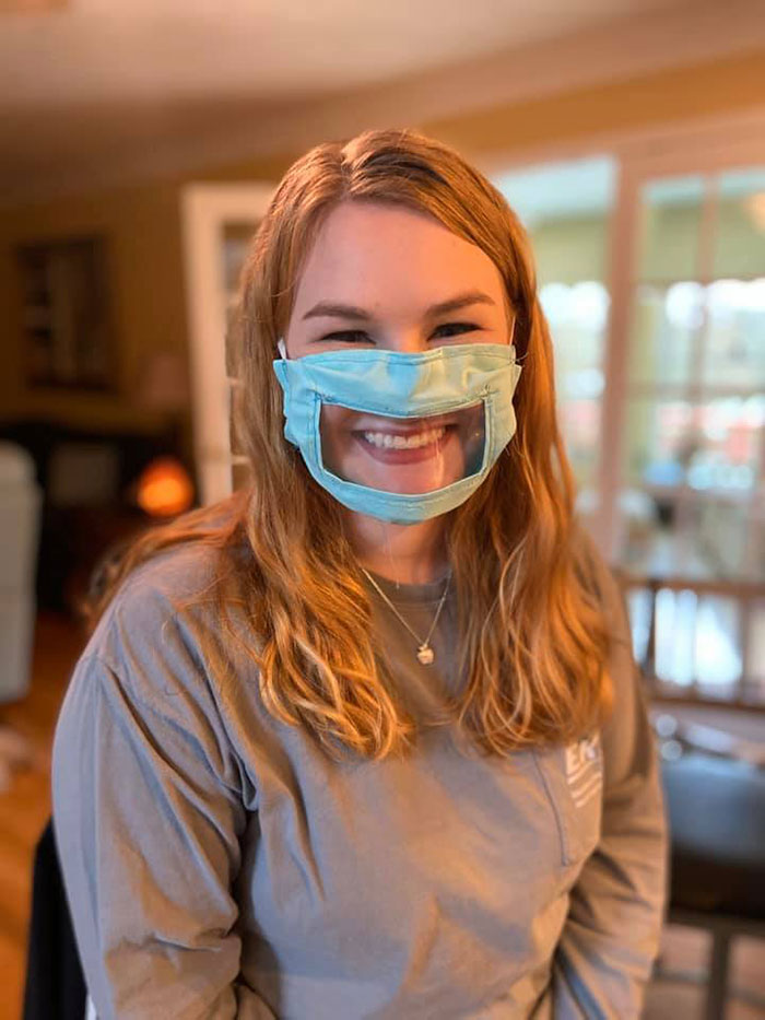 Ashley Lawrence Designs Face Masks for Deaf and Hard of Hearing