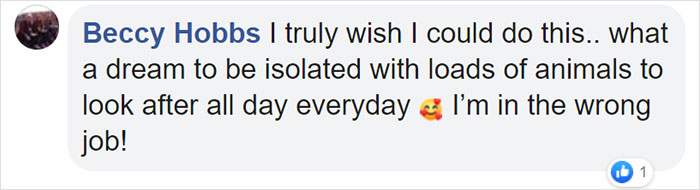 Beccy Hobbs Facebook Comment