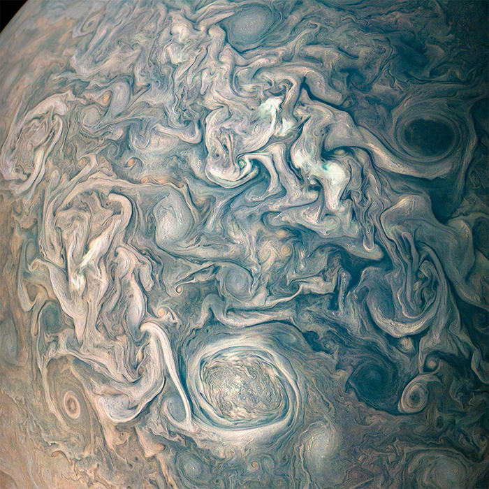 Chaotic Clouds of the Gas Giant Planet