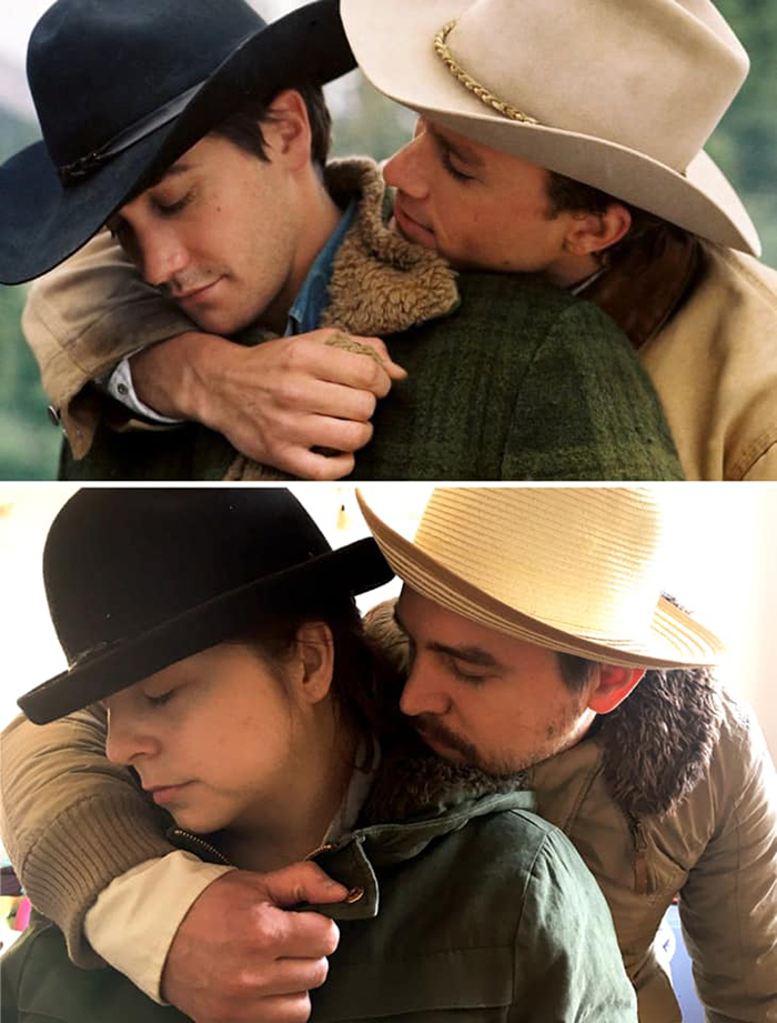 Couple Recreates Scene from Brokeback Mountain