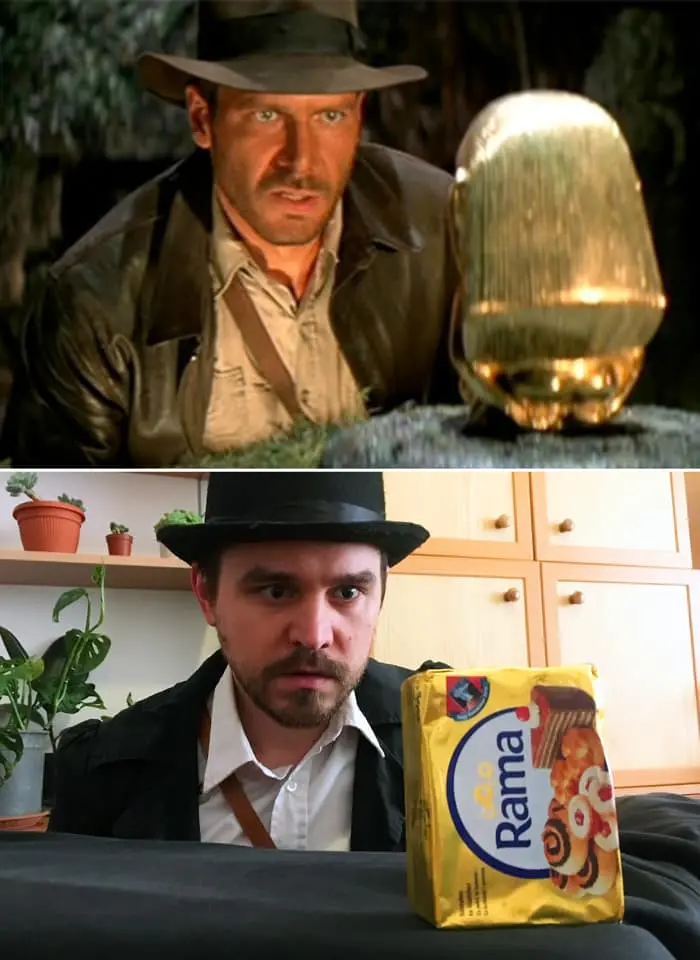 Couple Recreates Scene from Indiana Jones