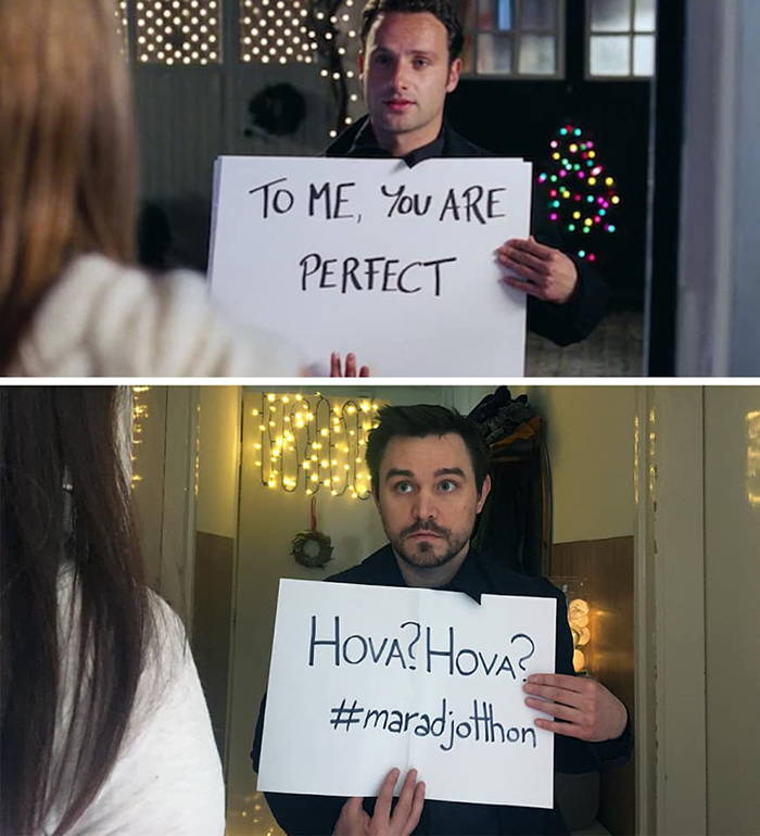 Couple Recreates Scene from Love Actually