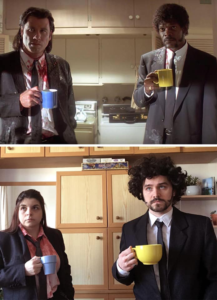 Couple Recreates Scene from Pulp Fiction