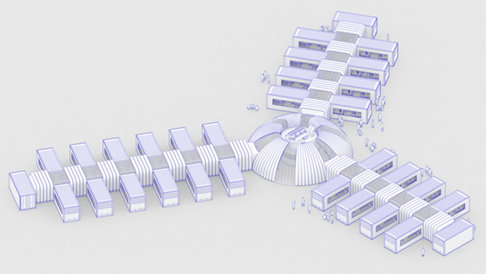 Emergency COVID-19 Field Hospital Configuration 2