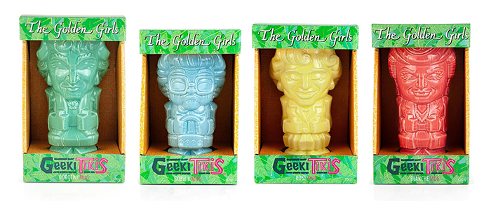 The Golden Girls Tiki Mugs Individual Packagings