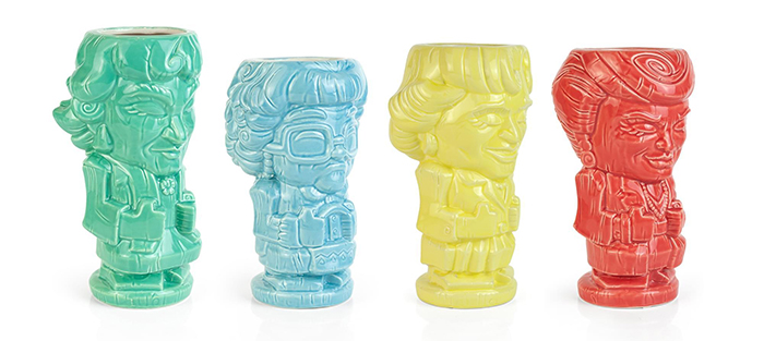 The Golden Girls Tiki Mugs Side