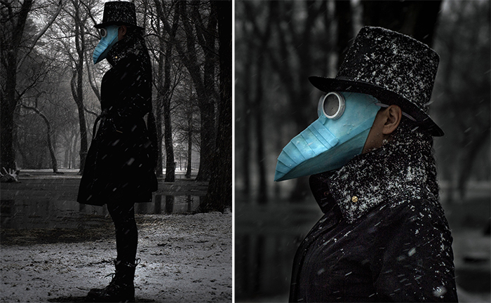 blue beak medical mask