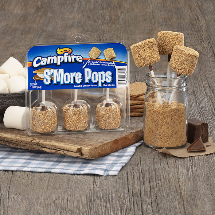 campfire s'more pops