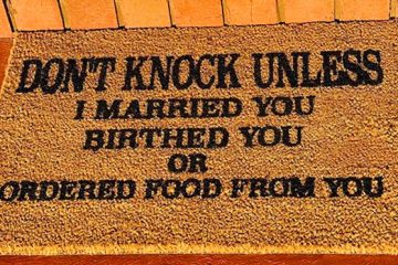 funny doormats