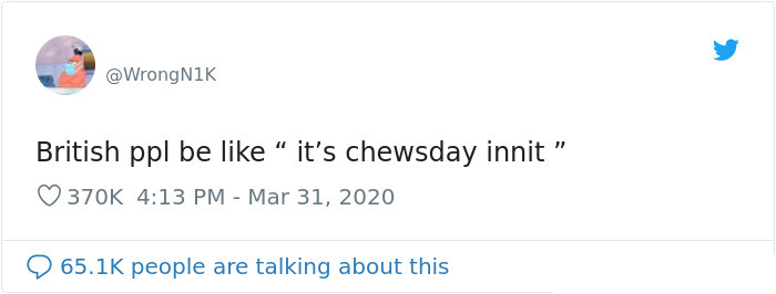 hilarious britain english dialect chewsday