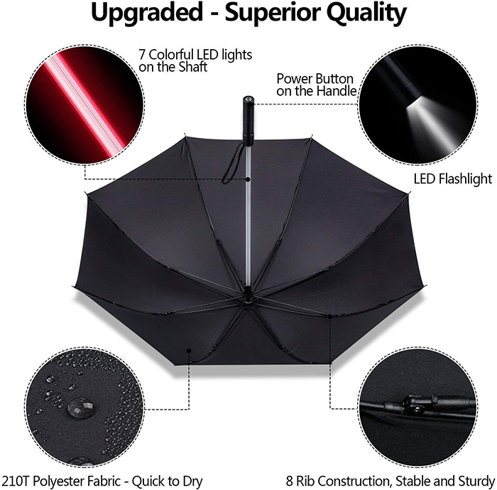 lightsaber umbrella specifications