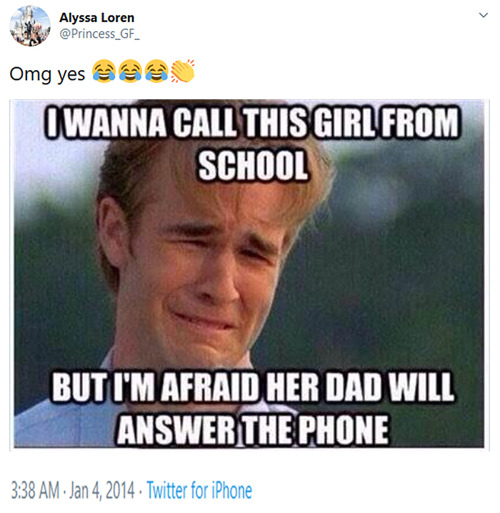 outdated problems calling a girl