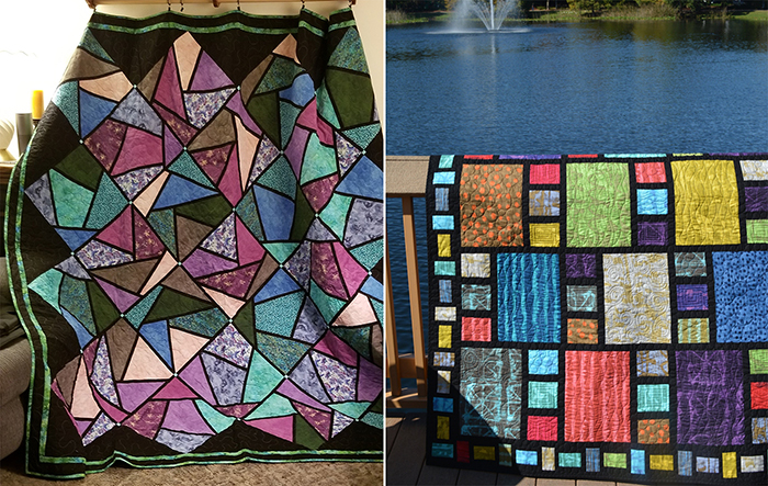 stained glass quilts