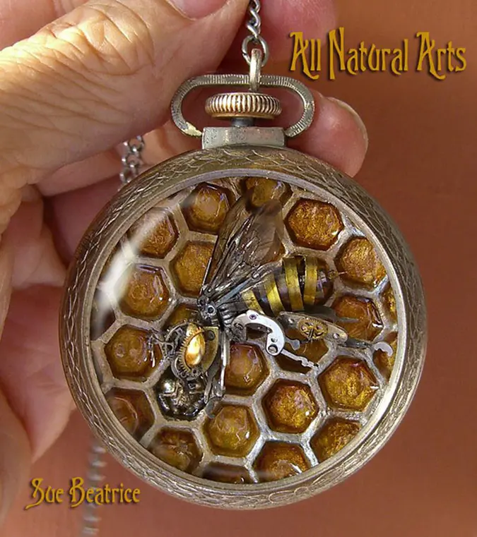 steampunk sculptures honeybee