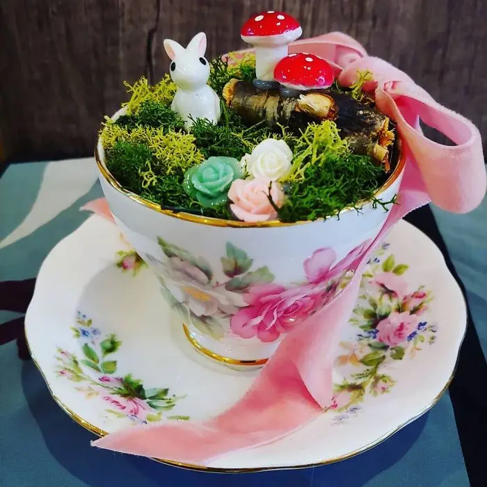 teacup gardens bunny mushrooms