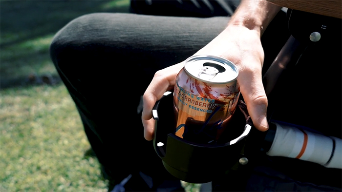 3-in-1 lawn chair interchangeable cup holder