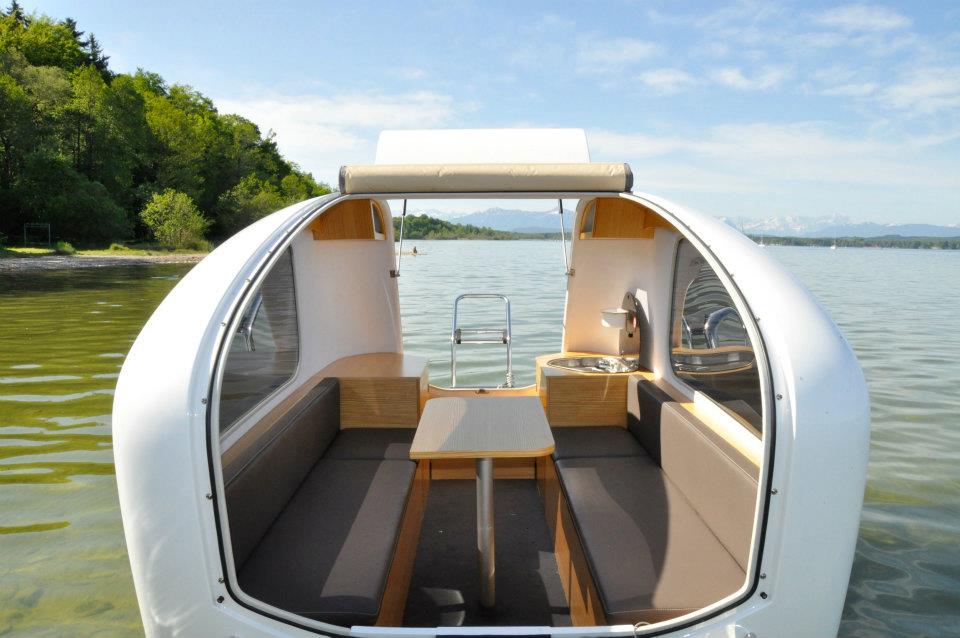 Camping Trailer that Doubles as Boat Interior