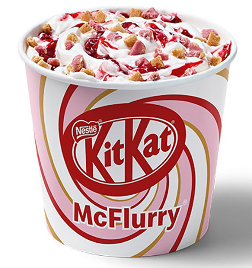 McDonalds KitKat Ruby McFlurry