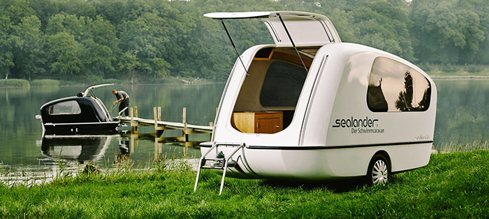 Unique Camping Trailer that Doubles as Boat