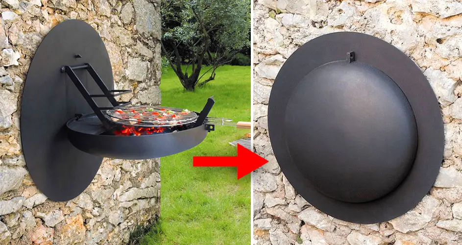 Wall-Mountable BBQ Grill