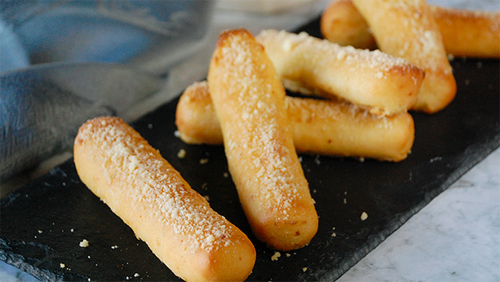 bread sticks with parmesan cheese