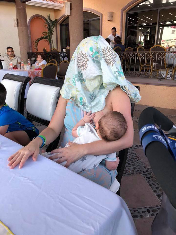cover up while breastfeeding