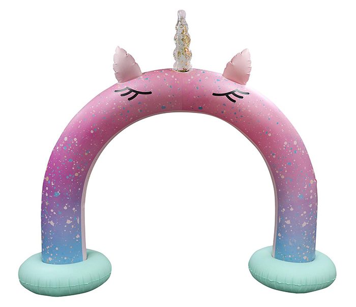 giant unicorn arch sprinkler