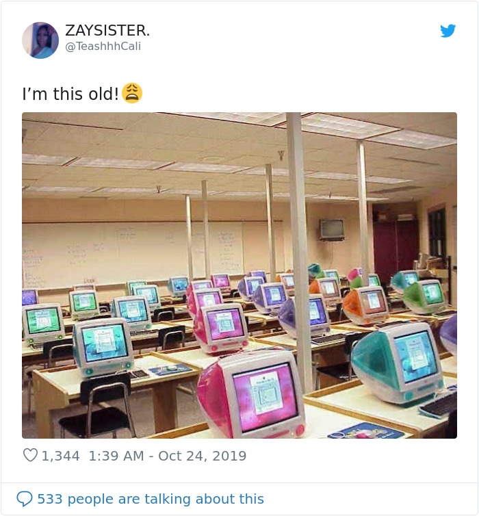 i am this old tweet crt monitors