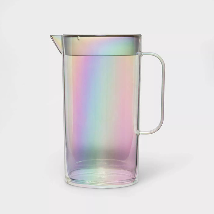 iridescent drink pitcher