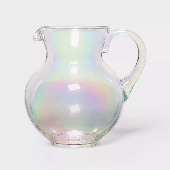 iridescent margarita pitcher