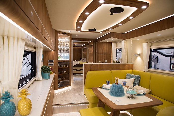 luxury motorhome sample interior