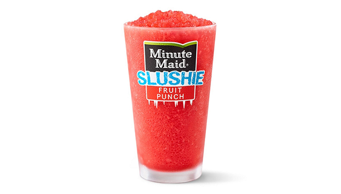 mcdonald's minute maid slushie fruit punch