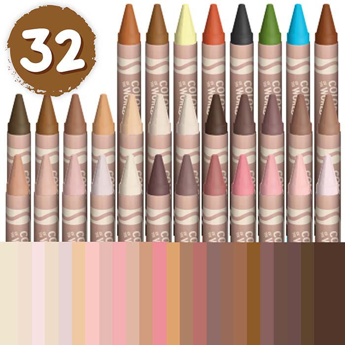 multicultural skin tones crayons