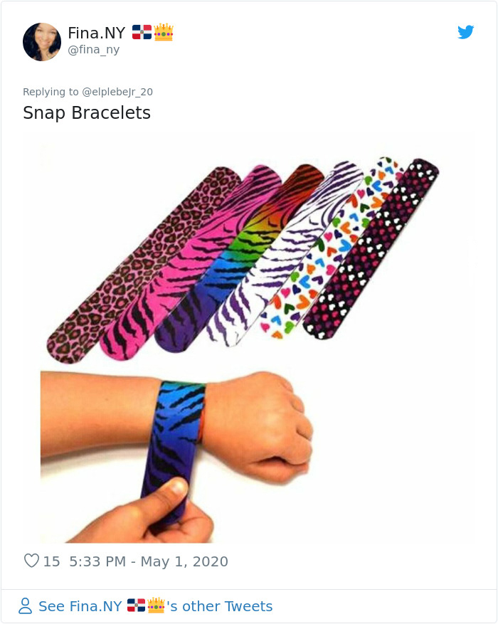 nostalgia 90s things snap bracelets