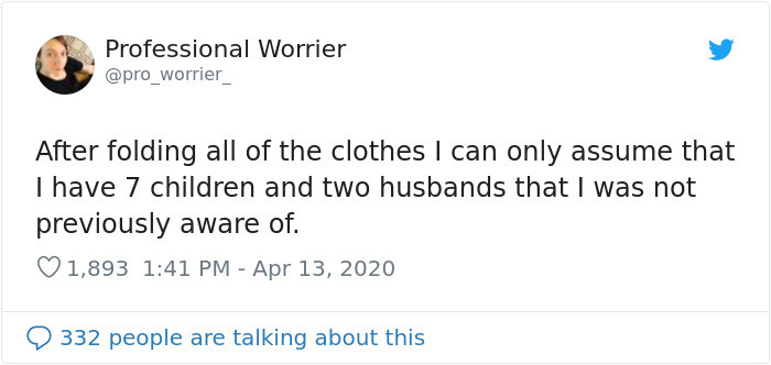 parenting tweets folding clothes