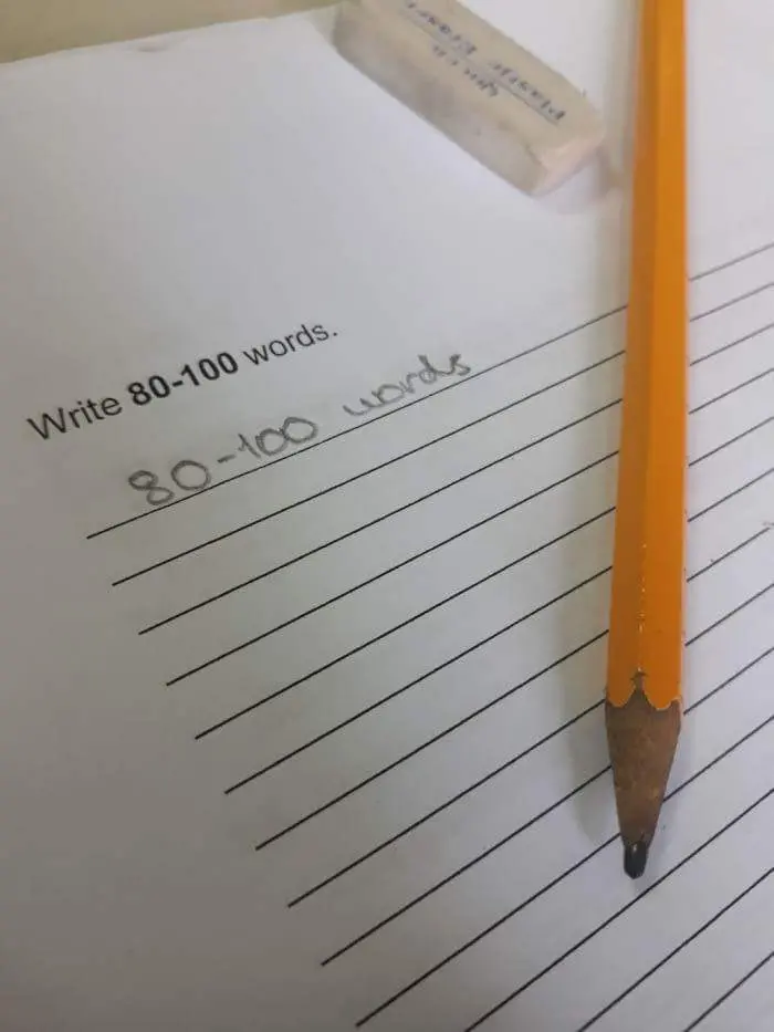 people take instructions literally write 100 words