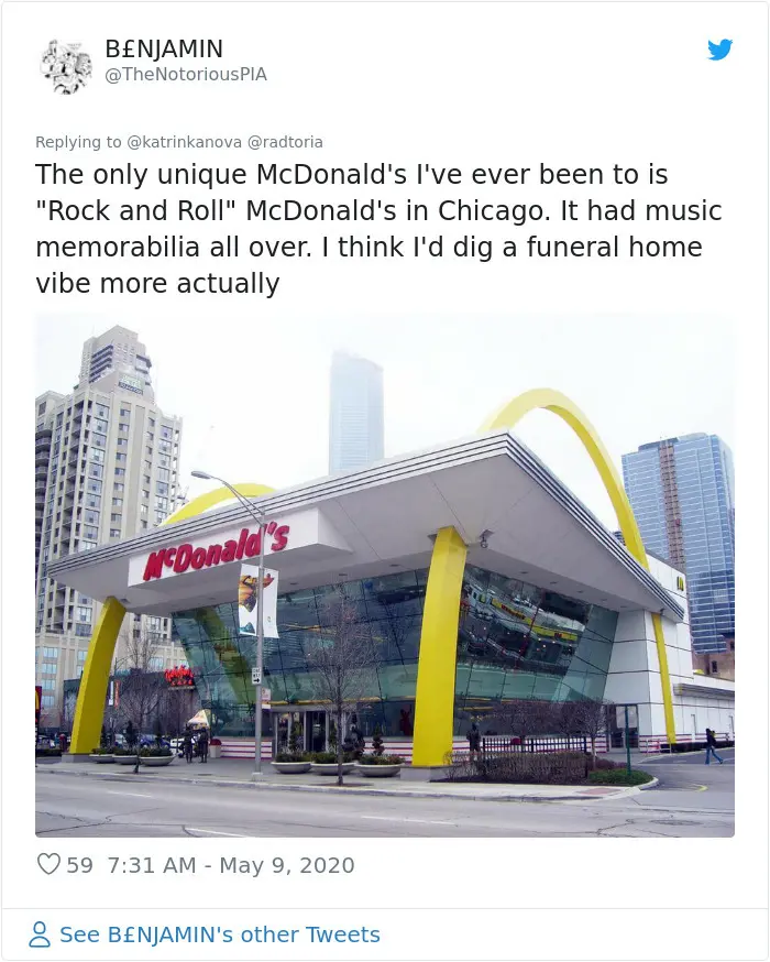 strange mcdonald's chicago rock n roll