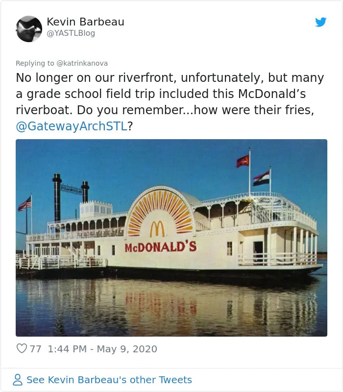 strange mcdonald's classic riverboat