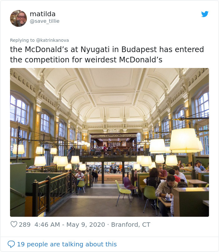 strange mcdonald's nyugati budapest