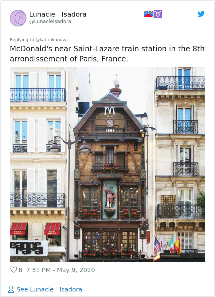 strange mcdonald's saint lazare station