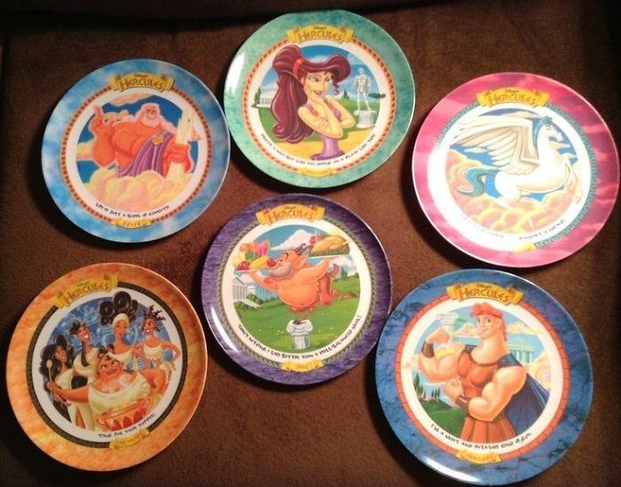 90s mcdonald's plates disney hercules