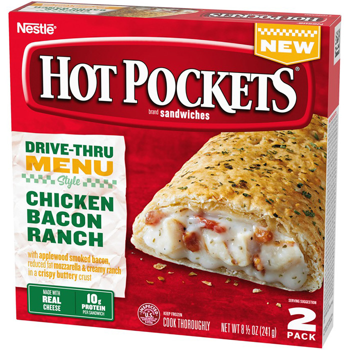 Hot Pockets Drive-thru Menu Style Chicken Bacon Ranch