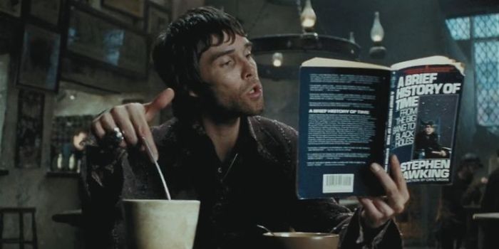 Ian Brown Reading Stephen Hawking's A Brief History of Time in Prisoner of Azkaban