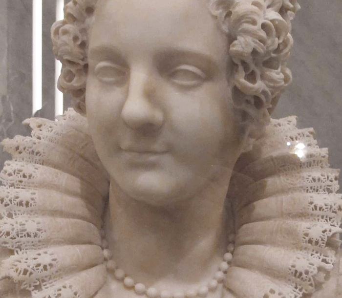 Maria Duglioli Barberini Sculpture by Giuliano Finelli Head Details