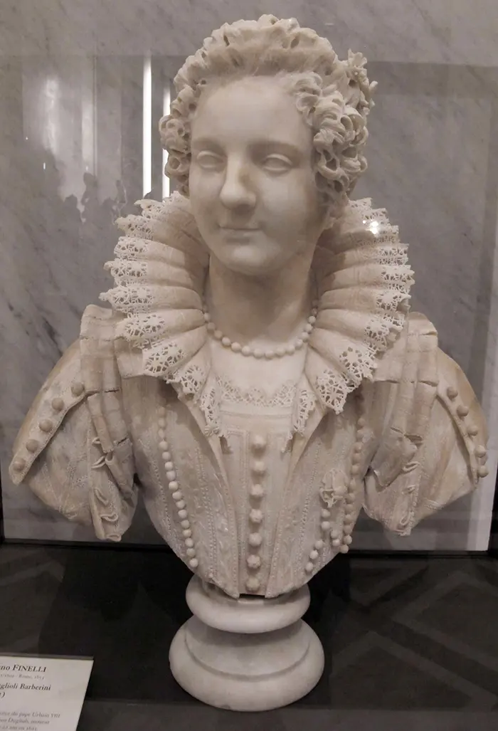 Maria Duglioli Barberini Sculpture by Giuliano Finelli