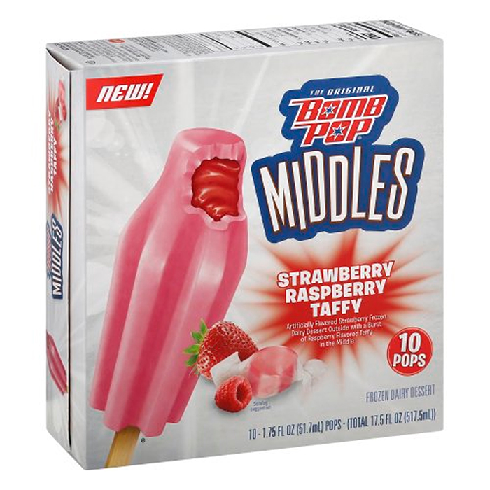bomb pop middles strawberry raspberry taffy