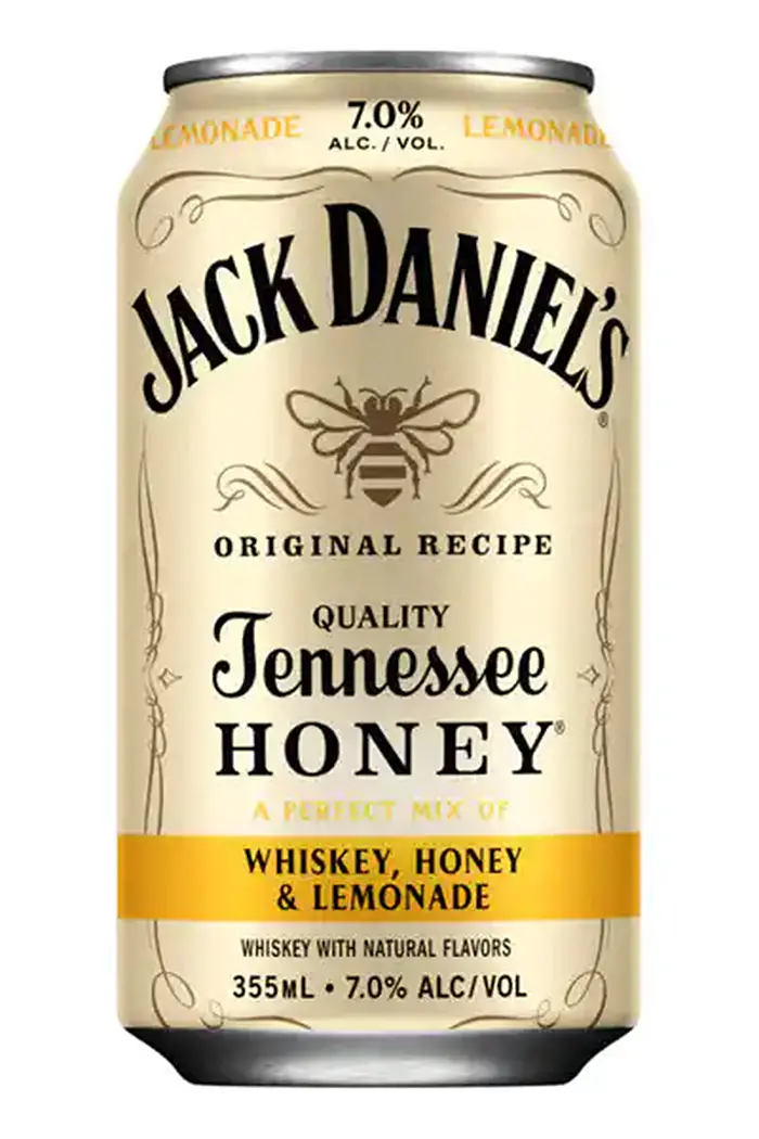 canned jack daniel's whiskey honey and lemonade