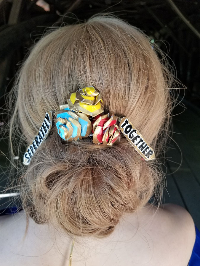 duct tape hair accessories