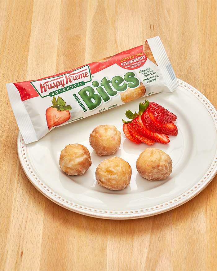 glazed doughnut bites strawberry