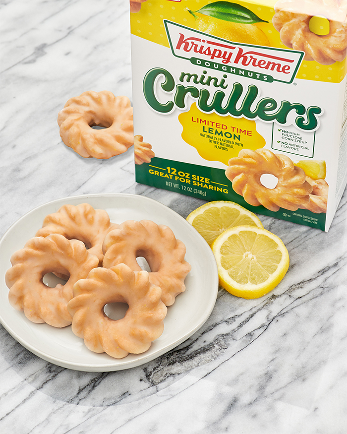 glazed mini crullers lemon limited edition